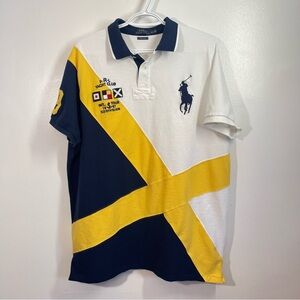 Polo Ralph Lauren Shirt Mens XXL Blue 1967 Classic Fit Rugby Yacht Club Big Pony